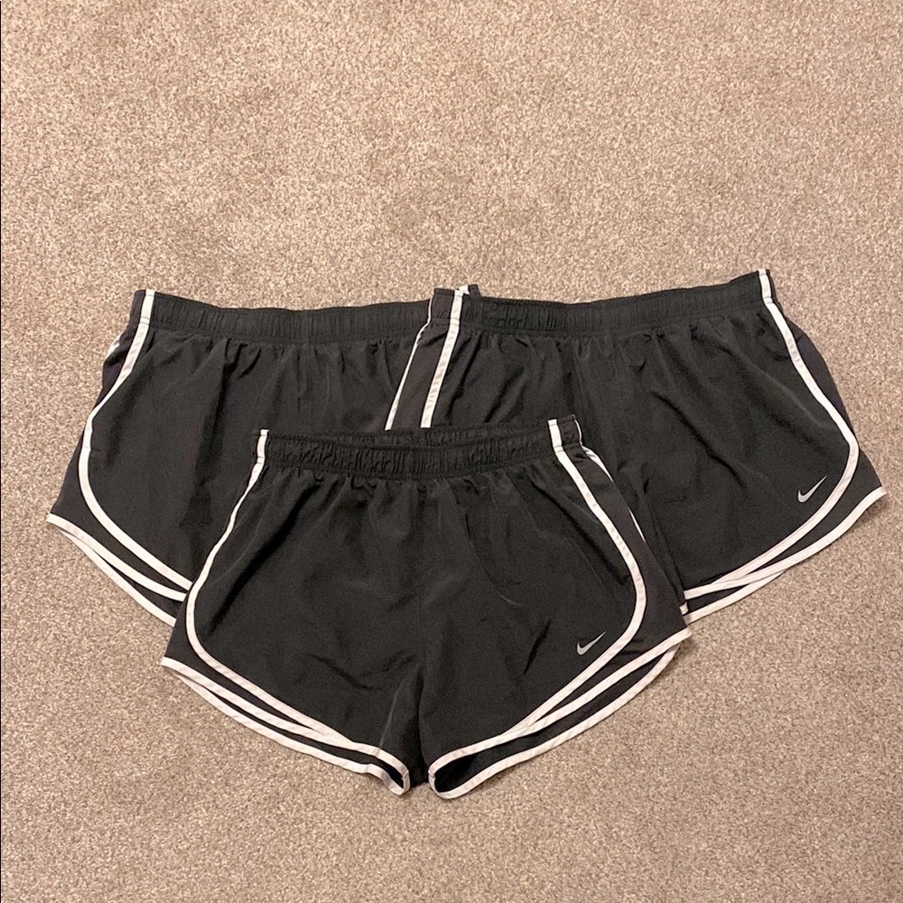 Women's Dark Grey Nike Shorts- 3 Pairs